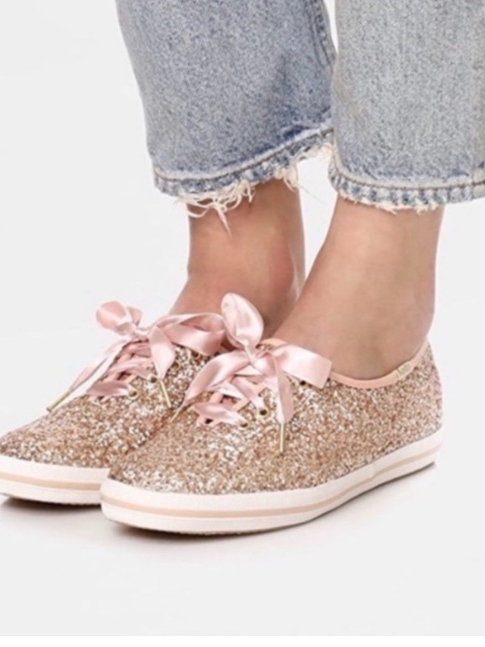 NWT- Kate Spade Rose Gold Keds